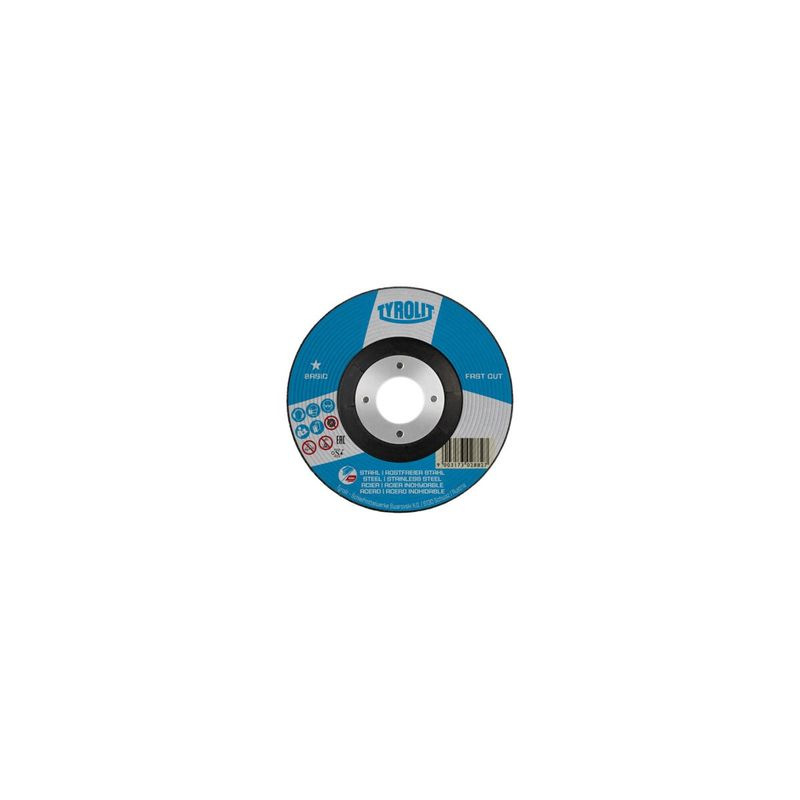 Kotuc Tyrolit 150x6,0x22,2mm, 27, A30P-BFB, oceľ/nerez, Fastcut, Basic *
