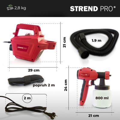 Pištoľ Strend Pro JS-FB17AII, 650W, 800 ml, striekacia, elektrická s kompresorom 6