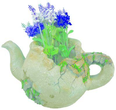 Dekorácia MagicHome Gecco, Džbán s kvetináčom, magnesia, 40x23x20 cm