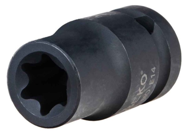 Sada 1/2" úderových hlavíc torx E6-E24, 11-dielna sada v kazete, GEKO 4