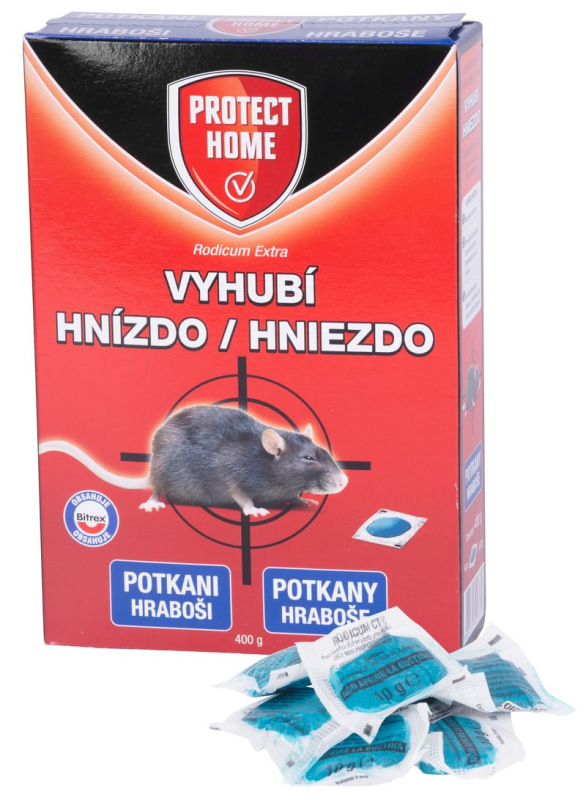 Návnada RODICUM extra, na myši a potkany, 400 g, mäkká