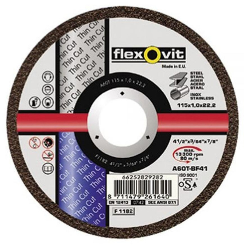 Kotúč flexOvit ThinCut, 125x1,6 mm, A46T-BF41, Industrial Line, ocel