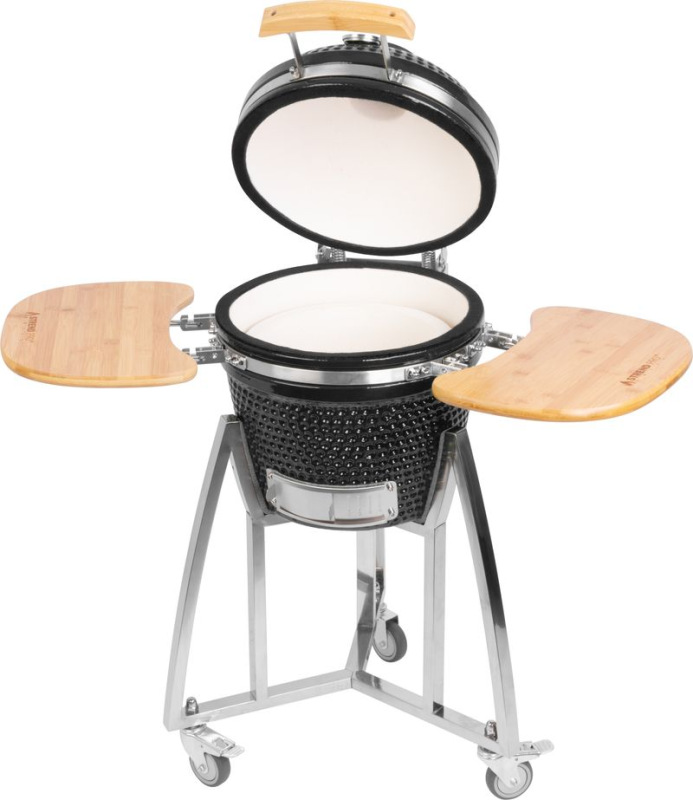 Gril Strend Pro Kamado Egg 16", priemer 33,50 cm, gril výška 73 cm, čierny, 40x57x97,50 cm 1