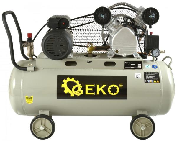 Kompresor olejový, 2-piestový, 3,0 kW, 390 l/min, vzdušník 100 litrov, GEKO