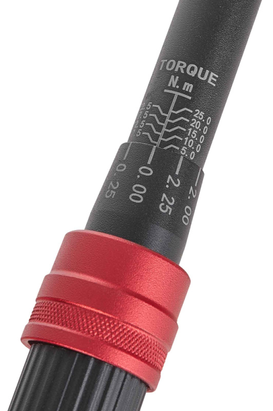 Kľúč momentový ohybový 5-25 Nm 1/4", TVARDY 7
