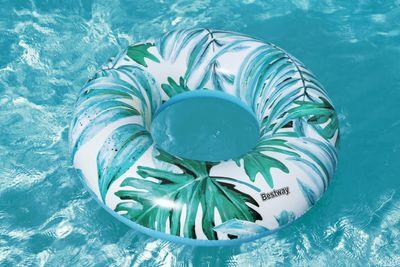 Kruh Bestway® 36237, Tropical Palms, detský, nafukovací, koleso do vody, 119 cm