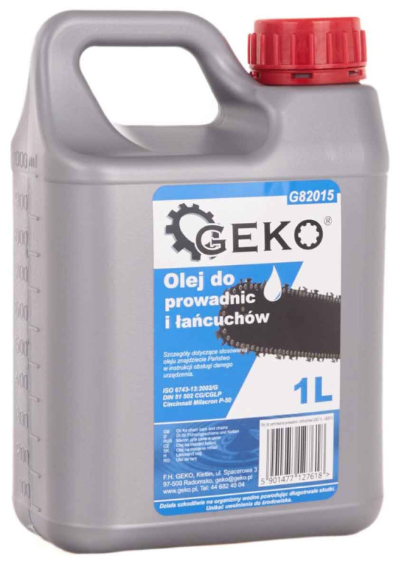 Olej na mazanie reťazí motorových píl 1 liter, GEKO 1