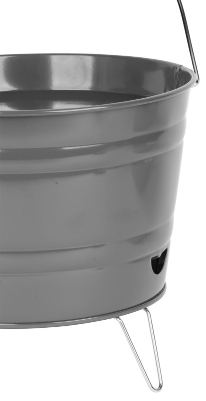Gril Strend Pro Finch, BBQ, vedierko, kovový, na drevené uhlie, 270x220 mm 4