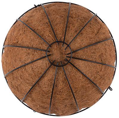 Kvetináč Strend Pro LC-CocoH-24, 35x35x17 cm, visiaci, oceľ/kokos, závesný, s retiazkou a vešiakom