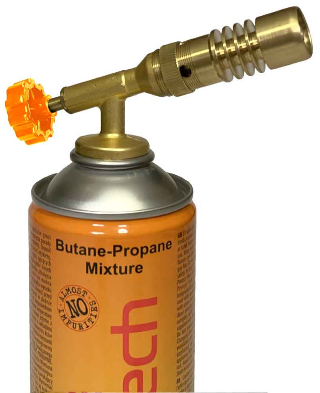 Spájkovacia lampa na plynovú kartušu, 7/16" závit, ELICO 2