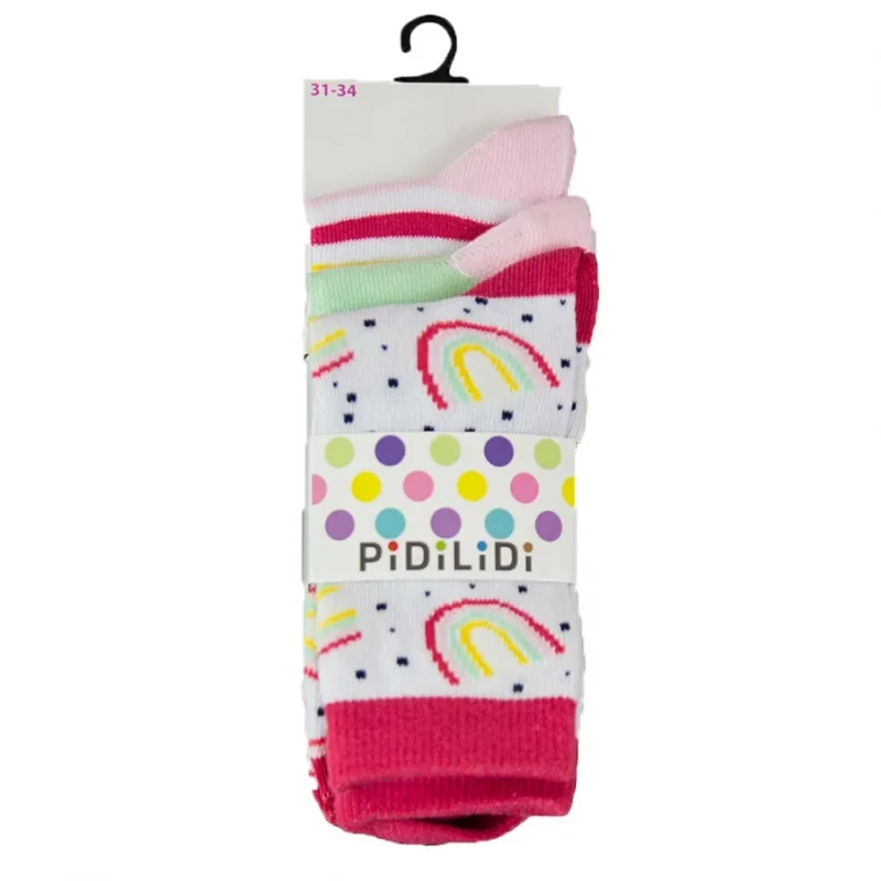 ponožky dievčenské - 3pack, Pidilidi, PD0126, veľ. 31-34