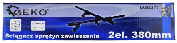 Sťahovák pružín tlmičov automobilov, max. rozostup úchytov 380 mm, 2ks, GEKO 5