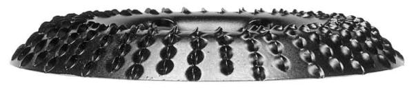 Rašpľa do uhlovej brúsky šikmá, 45°, 125 x 22,2 mm stredný zub, TARPOL, T-90