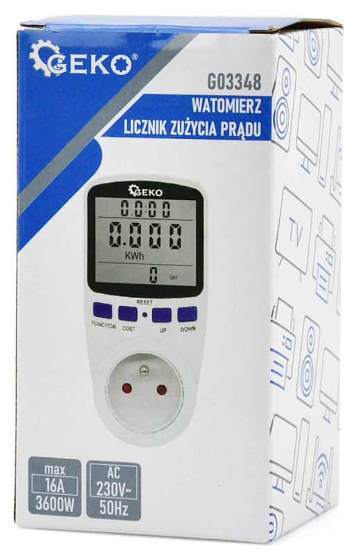 Wattmeter - merač spotreby elektrickej energie, GEKO 2