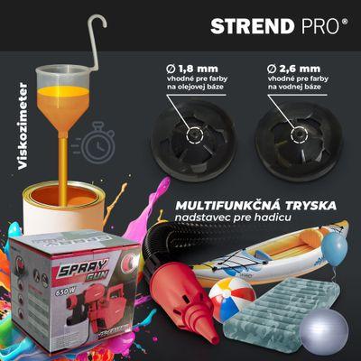 Pištoľ Strend Pro JS-FB17AII, 650W, 800 ml, striekacia, elektrická s kompresorom 8