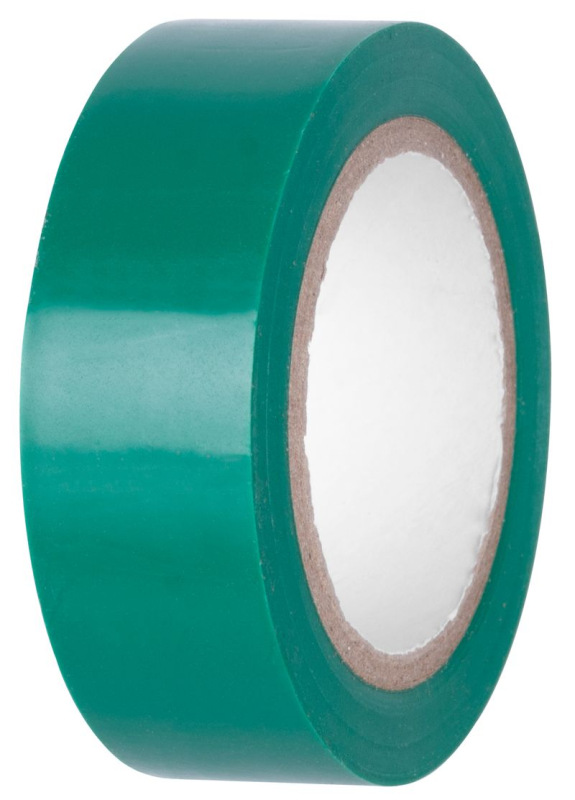 Páska E130GRN, zelená, izolačná, lepiaca, 19 mm, L-10 m, PVC