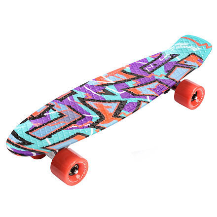 Meteor Flip Multi plastový skateboard grafitti