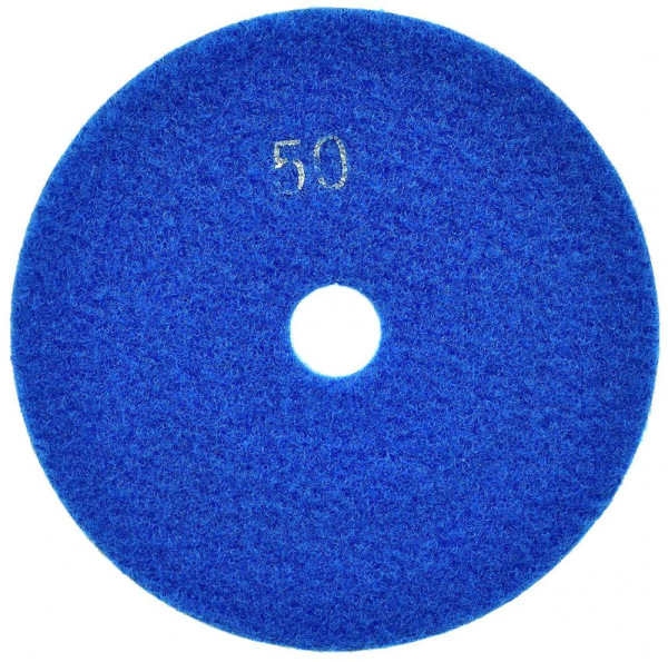 Brúsny diamantový kotúč 125 mm, zrno 50 suchý zips, brúsenie na mokro, GEKO 2
