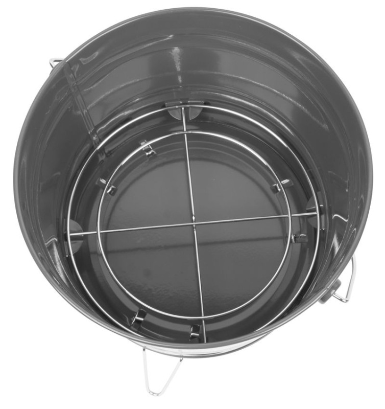 Gril Strend Pro Finch, BBQ, vedierko, kovový, na drevené uhlie, 270x220 mm 3