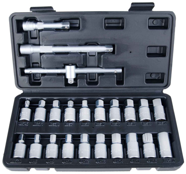 Sada kľúčov na olejové zátky, 23-dielna, GEKO 4