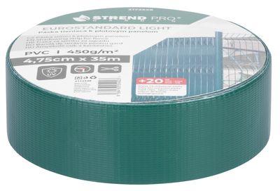 Páska Strend Pro EUROSTANDARD LIGHT, 47,5 mm, L-35 m, tieniaca, zelená, krycia, na plotové panely, s