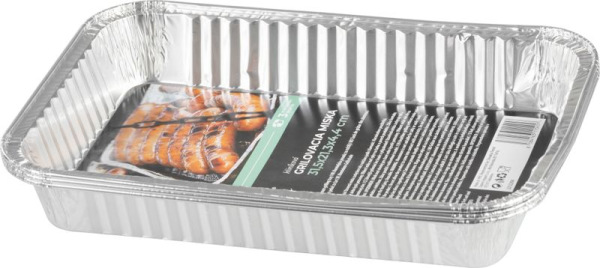 Miska MagicHome, 31,5x21,3x4,4 cm, grilovacia, 3 ks, Alu 2