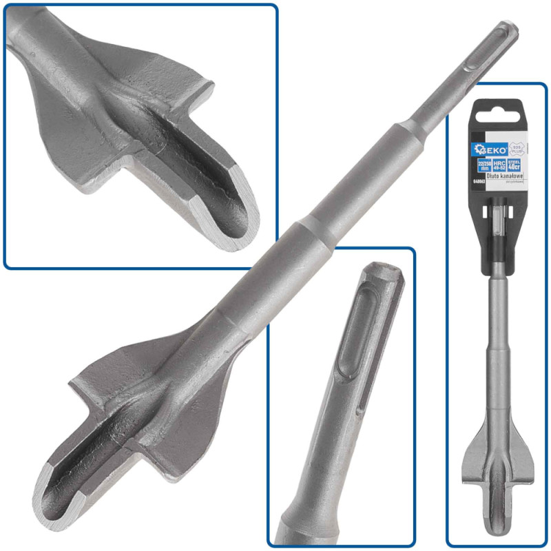 Sekáč SDS-plus, drážkovací s krídelkami 22 x 250 mm, GEKO 4