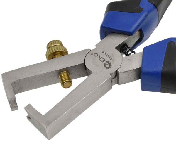 Kliešte na sťahovanie izolácie 160 mm, dvojplastová rukoväť, GEKO PREMIUM 3