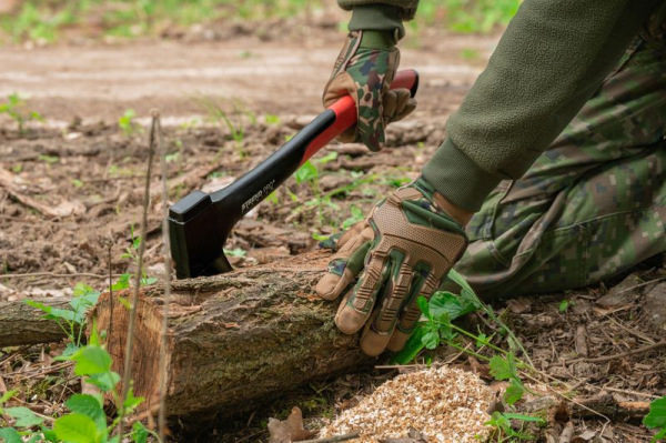 Rukavice Strend Pro Camo, pracovné, camouflage, veľkosť 9/L 3