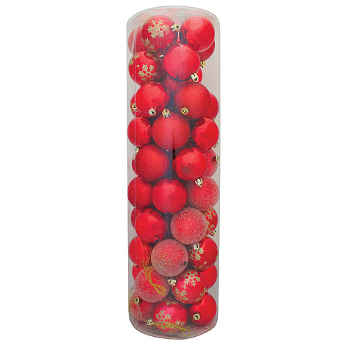 Gule MagicHome Vianoce, 50 ks, červené, mix, 6 cm