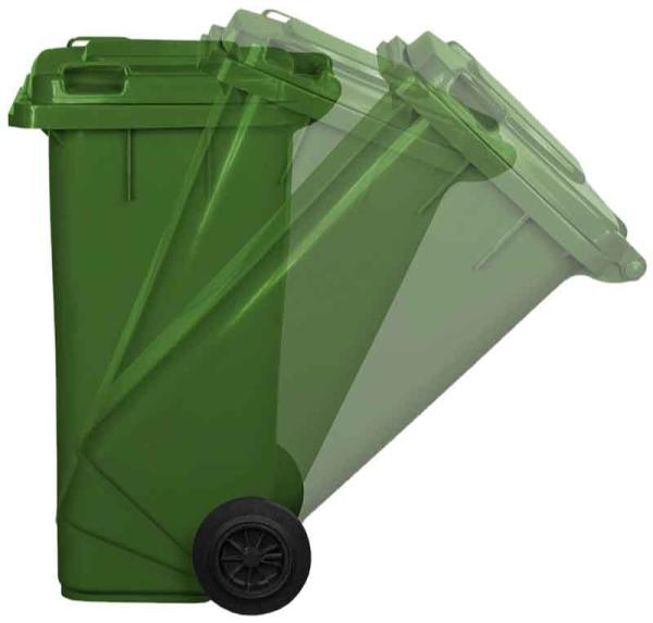KUKA - nádoba na odpad 120 l, plastová zelená