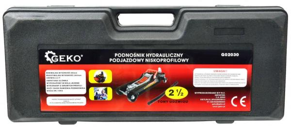 Zdvihák hydraulický pojazdný nízky 2.500 kg, 85-380 mm, GEKO 6