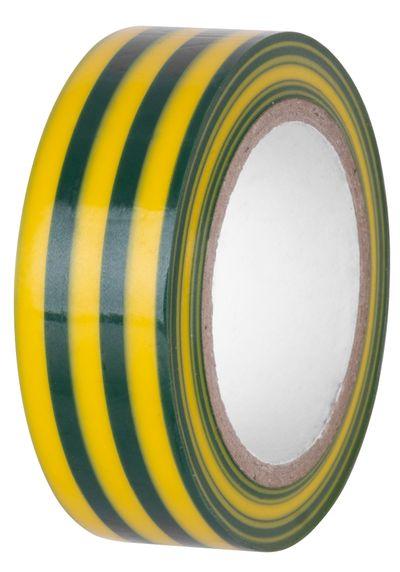Páska E130YGR, zelenožltá, izolačná, lepiaca, 19 mm, L-10 m, PVC