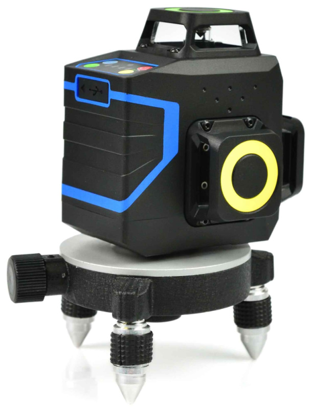 Laser krížový samonivelizačný, presnosť 1,5 mm/5m, dosah 30 m, 360°, 12 lúčov, GEKO 7