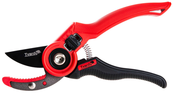 Záhradnícke nožnice 210 mm, zubaté ostrie, japonská oceľ SK5, teflón, TVARDY 10