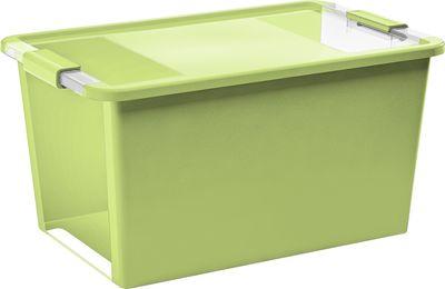 Box s vekom KIS Bi-Box L, 40 lit., svetlý zelený, 35x55x28 cm
