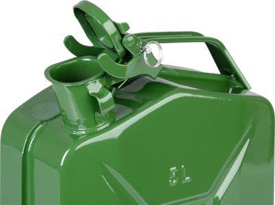 Kanister JerryCan LD5, 5 lit., kovový, na PHM, zelený