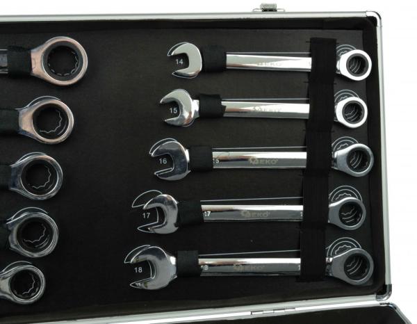 Sada račňových kľúčov 22-dielna, 6 - 32 mm v kufríku, GEKO