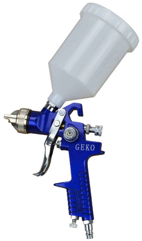 Striekacia pištoľ HVLP s hornou nádobkou 600ml, tryska 1,4mm, závit M16x1,5, GEKO 1