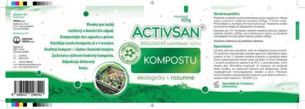 Urýchľovač Activsan, do kompostu, 500 g 1