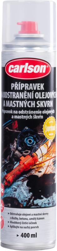 Prípravok na odstránenie olejových a mastných škvŕn carlson, na auto, 400 ml