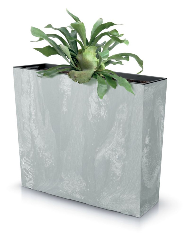 Kvetináč URBI Case Beton 580x180x498 mm, vzhľad betón, vložka 3