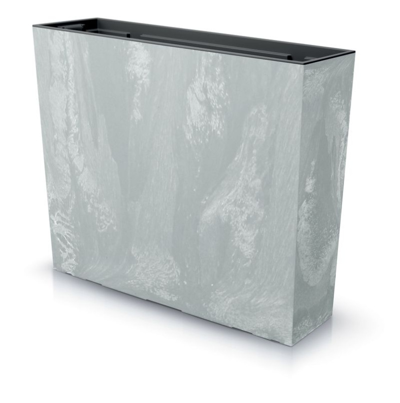 Kvetináč URBI Case Beton 580x180x498 mm, vzhľad betón, vložka 1