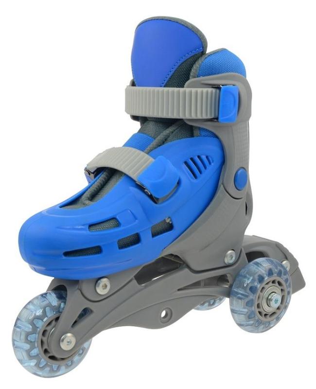 Kolieskové korčule TRISKATE BASIC vel.XS (27-30), šedo-modré