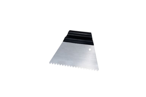 Špachtľa Kubala, plast, oceľ, zub 3mm, 180mm