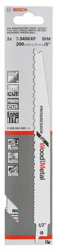 List BOSCH 2.608.654.405, Metal S 3456 XF, bal. 2 ks