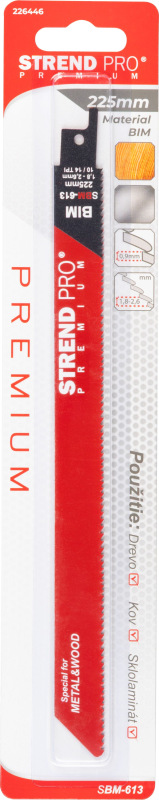 List do chvostovej píly Strend Pro SBM-613, 225/0.90 mm, Bi-metal, S1122VF 3