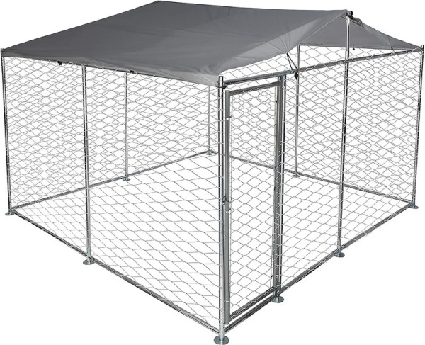 Voliéra Strend Pro, pre psa, klietka, so strechou, 3x3x2,1 m