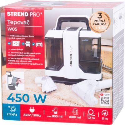 Tepovač Strend Pro W05, 450 W, čistič škvŕn, kábel 5 m, sacia hadica L-1,2 m 8