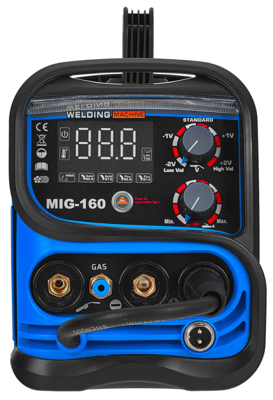 Zváračka CO2 MIG/MAG/TIG/MMA, elektródy 1,6-4 mm, prúd 160 A, GEKO 1